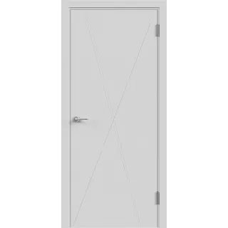 Дверное полотно Эмаль GEOMETRY 4 900х2000 цвет Светло-серый Левое/Правое VD1006428