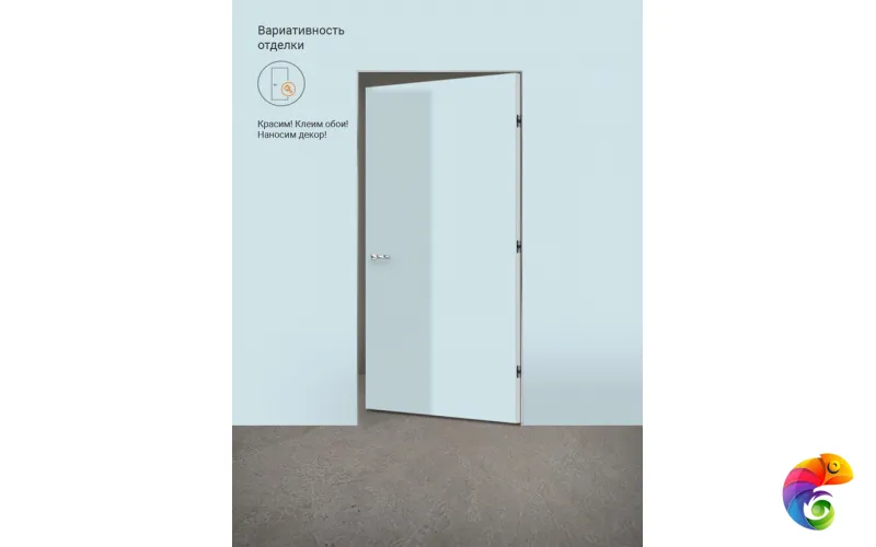 Дверное полотно под покраску INVISIBLE реверсивное 600х2000 Правое VD1071399