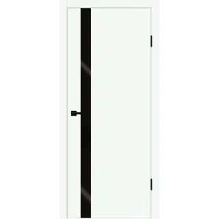 Дверное полотно EMALUX Galant Z1 800х2000 цвет Эльбрус стекло Лакобель черное Левое/Правое VD1300443