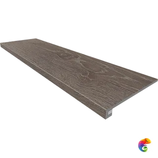 Комплект (KW03 (33x120) структур. (прямоугол. бортик) без насечек + Подступенок (14,5x120))