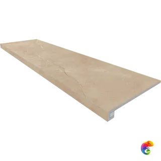 Комплект (MM01 (33x120) непол. (прямоугол. бортик) без насечек + Подступенок (14,5x120))