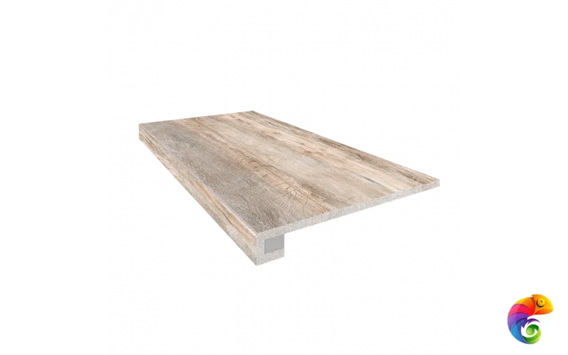 Комплект (Ступень BG00 (33x120) непол. (прямоугол. бортик) без насечек+ Подступенок (14,5x120))