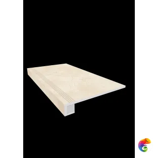 Комплект (MA02 (33x120) непол. (прямоугол. бортик) с насечками + Подступенок (14,5x120))