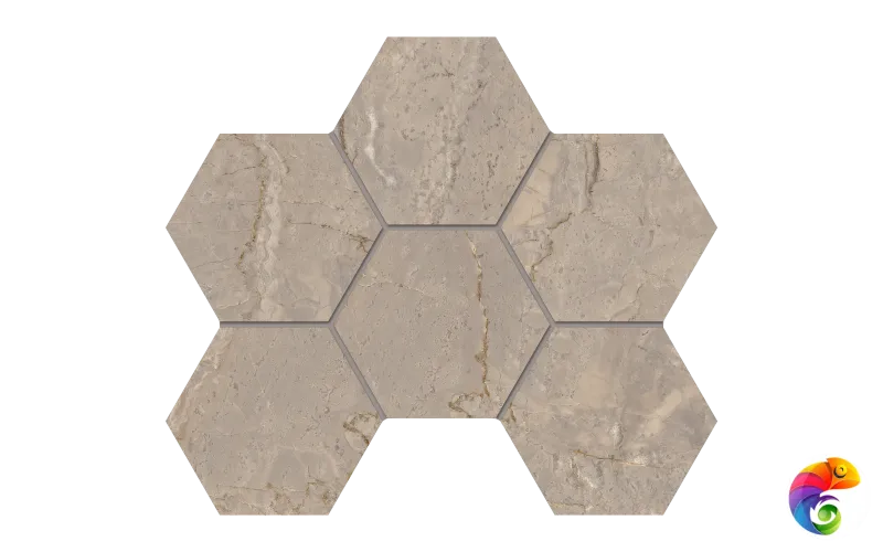 Мозаика BR02 Hexagon 25x28,5 непол.