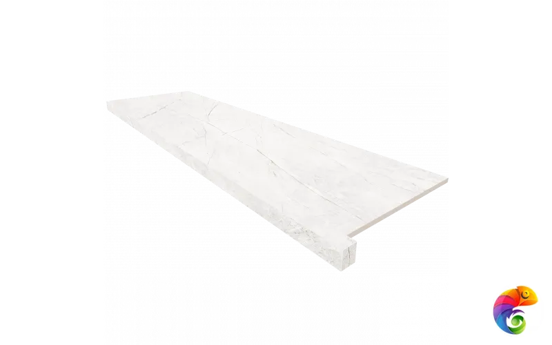 Подоконник угловой NL00 33х160 непол. с боковым выступом (правый)