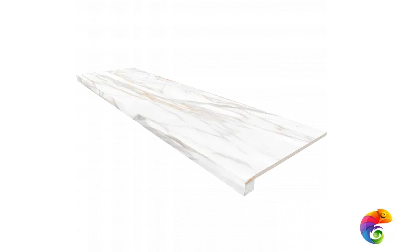 Подоконник угловой SM02 33х120 полир. без бокового выступа (левый)