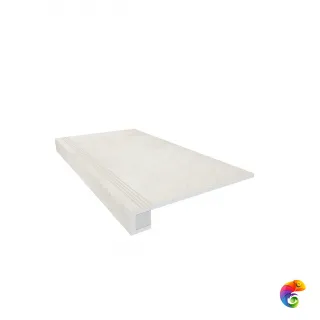 Комплект (KA00 (33x120) непол. (прямоугол. бортик) с насечками + Подступенок (14,5x120))