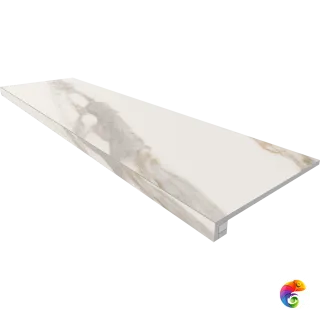 Комплект (RM01 (33x120) непол. (прямоугол. бортик) без насечек + Подступенок (14,5x120))