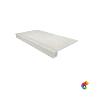 Комплект (SR00 (33x120) непол. (прямоугол. бортик) с насечками + Подступенок (14,5x120))