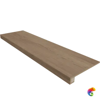 Комплект (CW03 (33x120) непол. (прямоугол. бортик) без насечек + Подступенок (14,5x120))