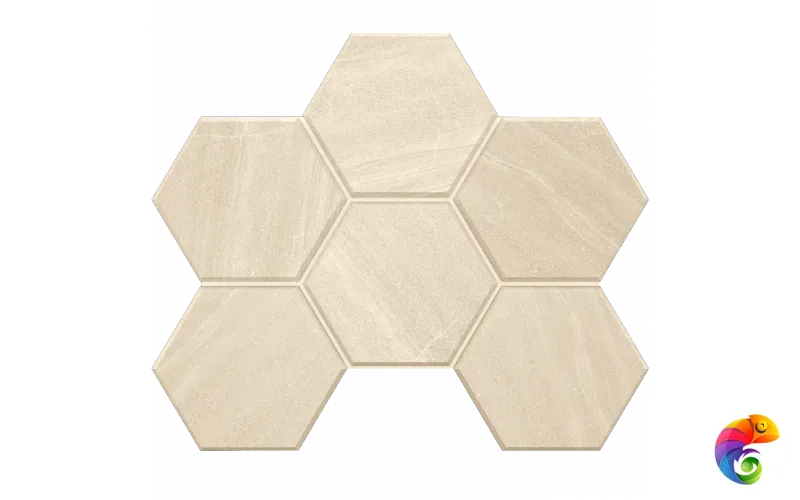 Мозаика GB01 Hexagon 25x28,5 непол.