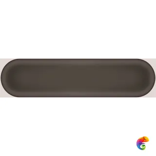 OVAL Anthracite Brillo 7,5x30
