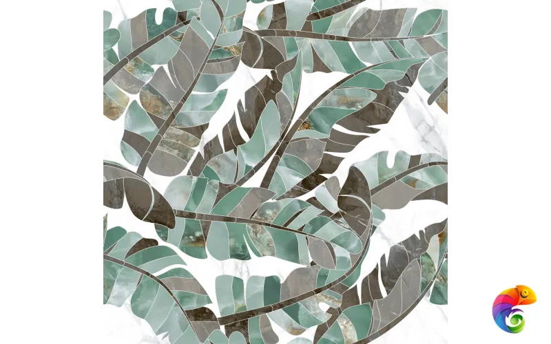 Керамогранит PAOLA BALI Bianco A+B Polished+Carving 60x120