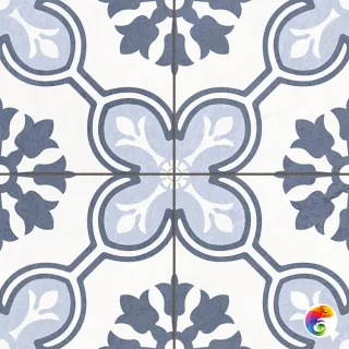 CHATEAU Blue Pre-cut 45x45