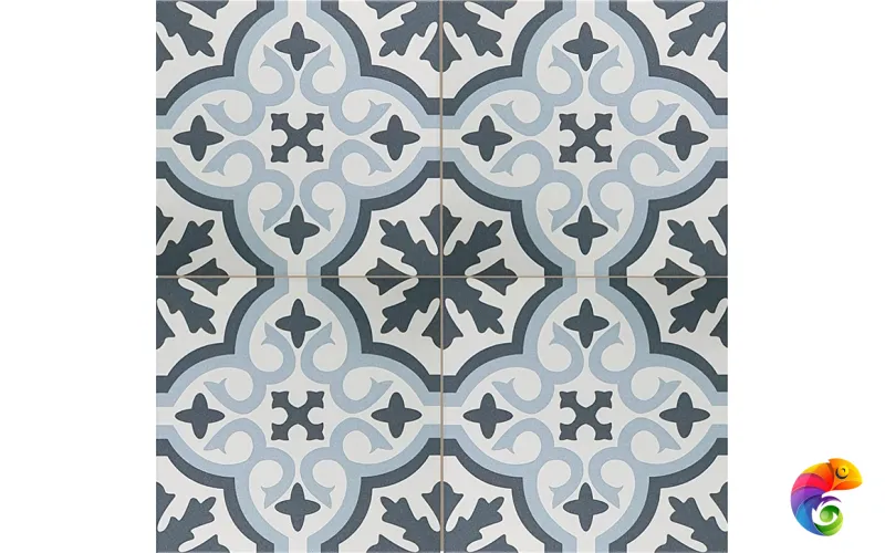 Керамогранит VENICE Sky Blue Black Pre-cut 45x45