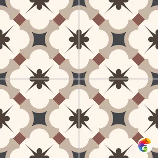 GRACE Beige Pre-cut 45x45