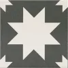 FIRED Star Black Mate 20x20