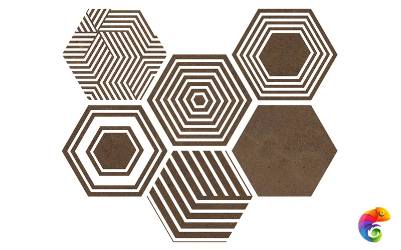 Керамогранит PIER17 Hexa Copper 23,2x26,7