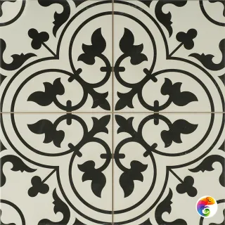 LEDBURY Charcoal Black Pre-cut 45x45