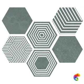 PIER17 Hexa Turquoise 23,2x26,7