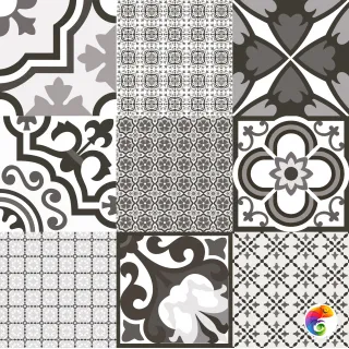 LOGOS Negro Satin 58x58