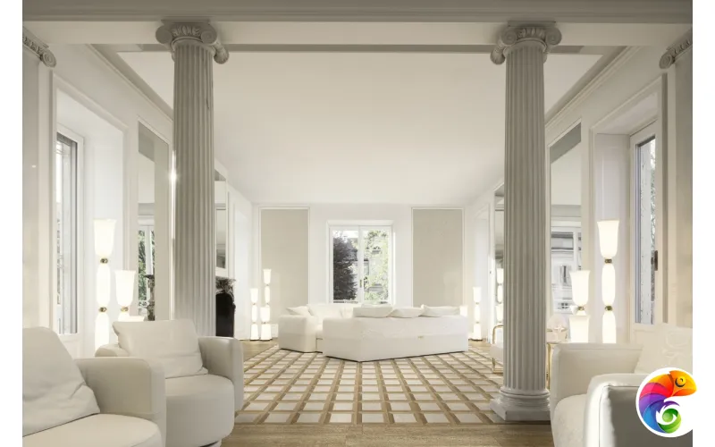 VSTONE FRAME BEIGE NAT R  60X60 8,5 мм Versace