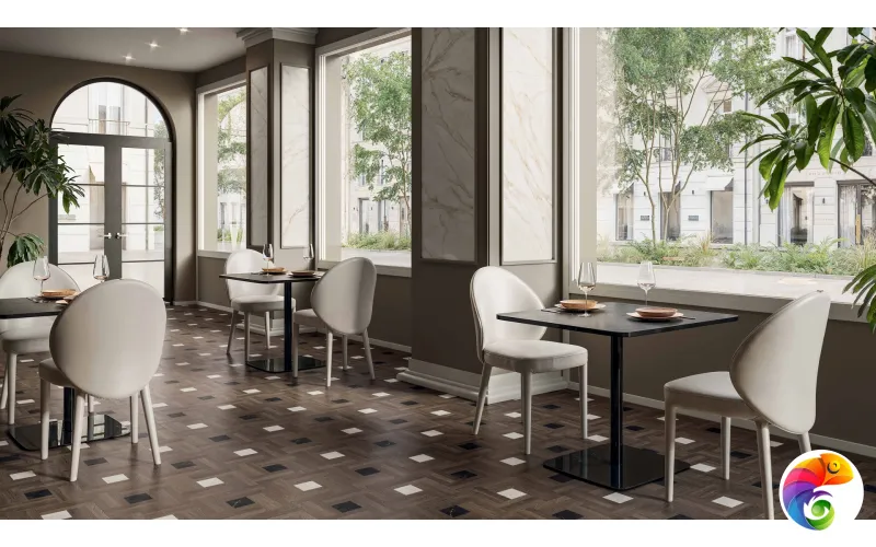 LEATHERWOOD WINDOW BISCUIT NAT.3D 60X60 8,5 мм