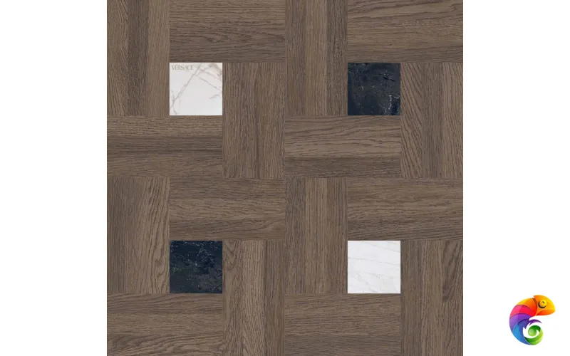 LEATHERWOOD CHESTERFIELD EBONY NAT.3D 60X60 8,5 мм