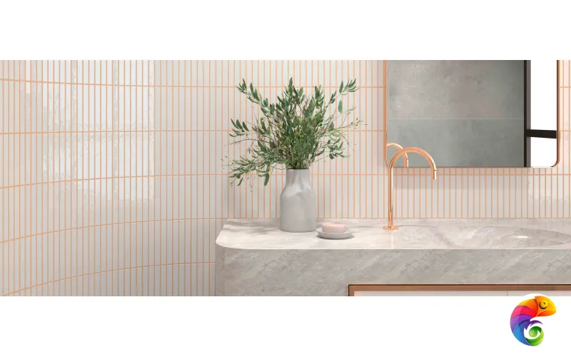 KIT-KAT MOSAIC  Ivory Glossy 11,5x23,1