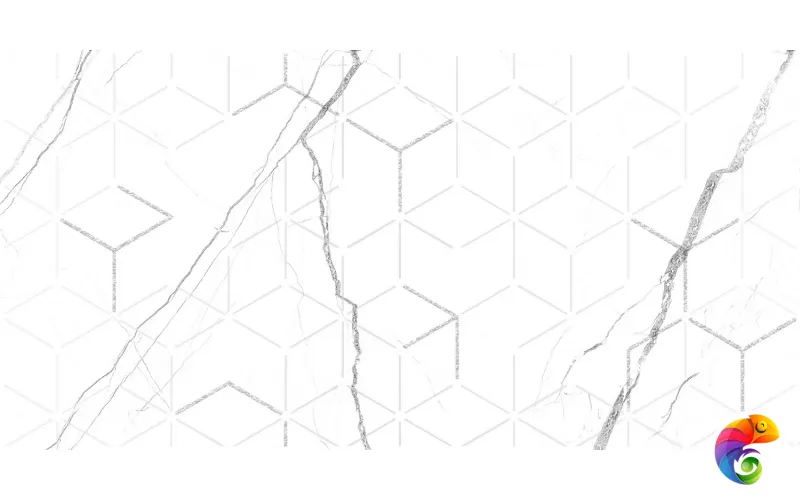 GT124VG Декор кер. Siluet GT Бел. 50*25 _ 1 \7