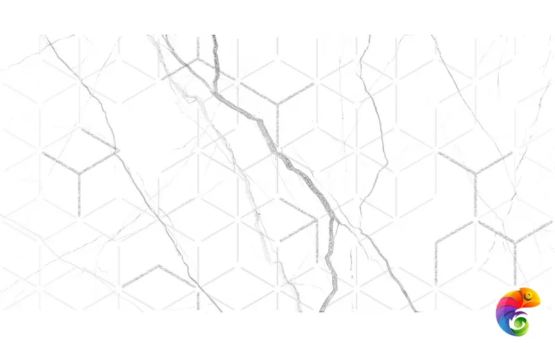 GT124VG Декор кер. Siluet GT Бел. 50*25 _ 1 \7