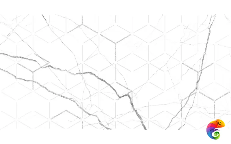 GT124VG Декор кер. Siluet GT Бел. 50*25 _ 1 \7