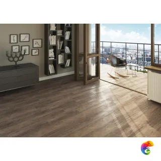 16690 Плитка грес глаз. Finwood_Cers Темно-коричневый 59,8*18,5 _рельеф 1 \77,824