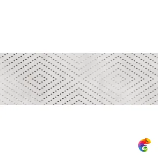 15919 Декор кер. Apeks_Cers Светл. сер. 75*25 _ ромбы 1 \4