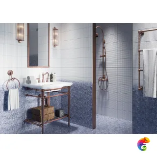 16105 Плитка грес глаз. Hammam_Cers Голубой 42*42 _ 1 \75,84