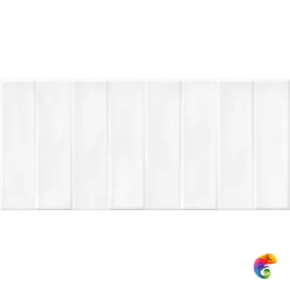 17473 Настенная плита Pudra_Cers Белый 20x44 кирпич рельеф_ 1\77,792