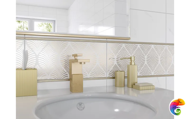 OM2G051DT Декор кер. Omnia_Cers Белый 44*20 _узоры 1 \7