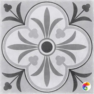 C-MO4A093D Плитка грес глаз. Motley Сер. 29,8*29,8 _крупный узор 1 \50,88