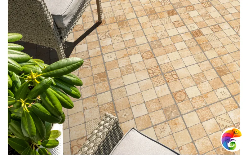 GT148VGNG Плитка грес глаз. Roxy BL Беж. 29,3*29,3 _мозаика_ 1 \62,4