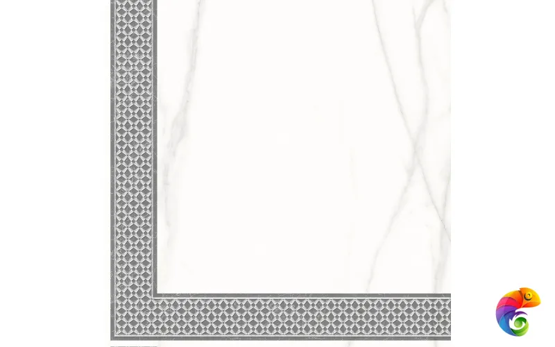 7346-0004-1001 Декор кер. Каррара Нова_LB Бел. 45*45 _декор 2_ 1 \4