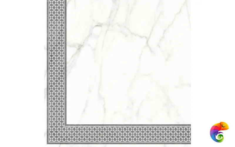 7346-0004-1001 Декор кер. Каррара Нова_LB Бел. 45*45 _декор 2_ 1 \4