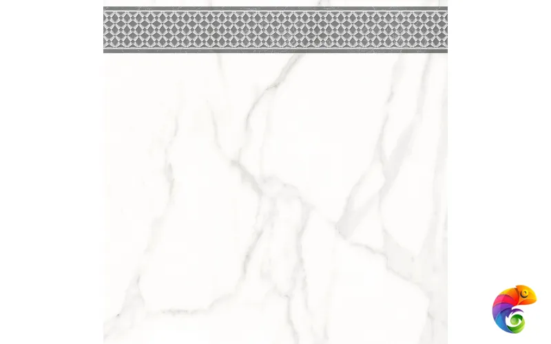 7346-0003-1001 Декор кер. Каррара Нова_LB Бел. 45*45 _декор 1_ 1 \4