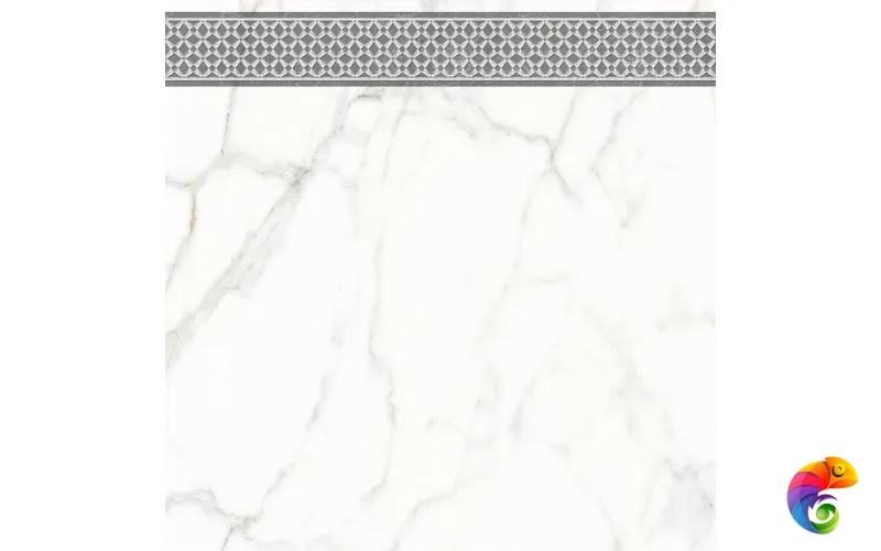 7346-0003-1001 Декор кер. Каррара Нова_LB Бел. 45*45 _декор 1_ 1 \4