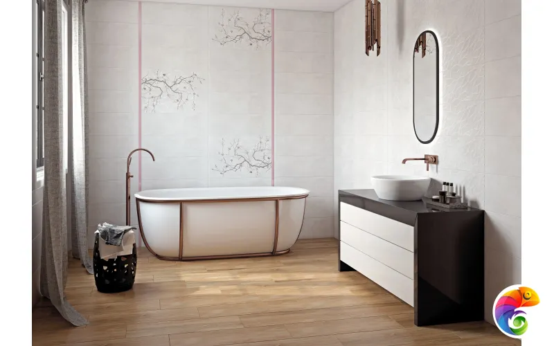 HIU092D Плитка облиц. Haiku_Cers Сер. 75*25 _ рельеф 1 \35,84