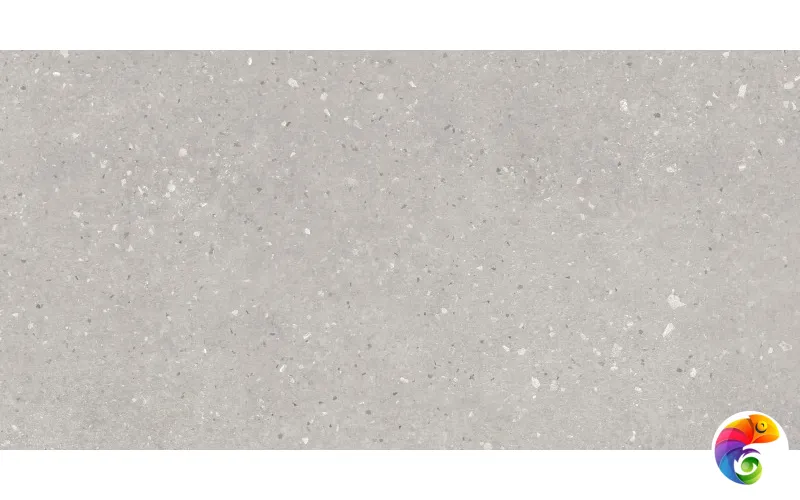 16545 Плитка грес глаз. Concretehouse_Cers Светло-серый 59,8*29,7 _терраццо рельеф 1 \56,832