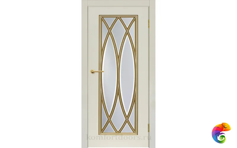 Флоренция-3 эмаль RAL9001 + патина золото ДО