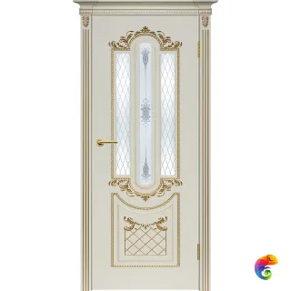 Карина 4 эмаль RAL9001 + патина золото ДО