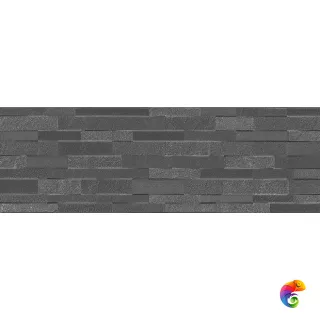 13055R Гренель серый темный структура обрезной 90x30