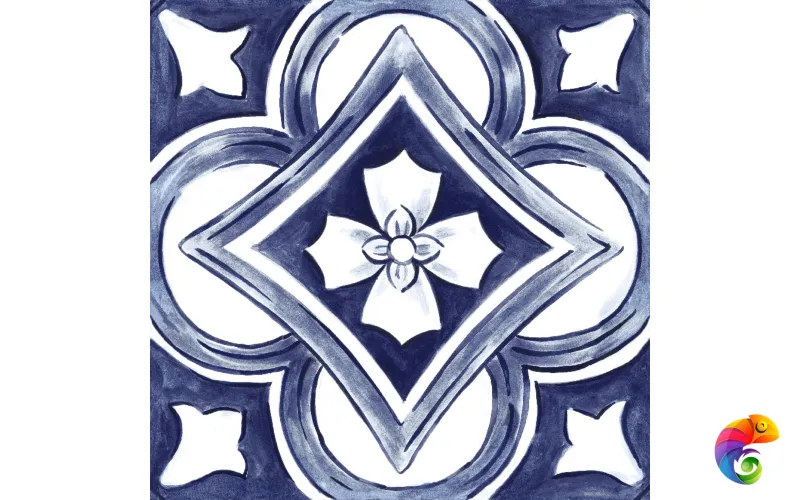 RC8G Amuri Decoro Maiolica Tappeto 1 Glossy 20х20 RT