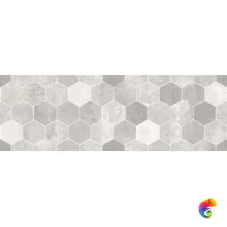 1064-0294 Гексацемент Декор Серый 20х60